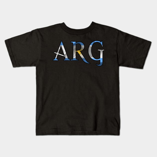 Argentina Argentina Flag ARG Kids T-Shirt by Monstershirts